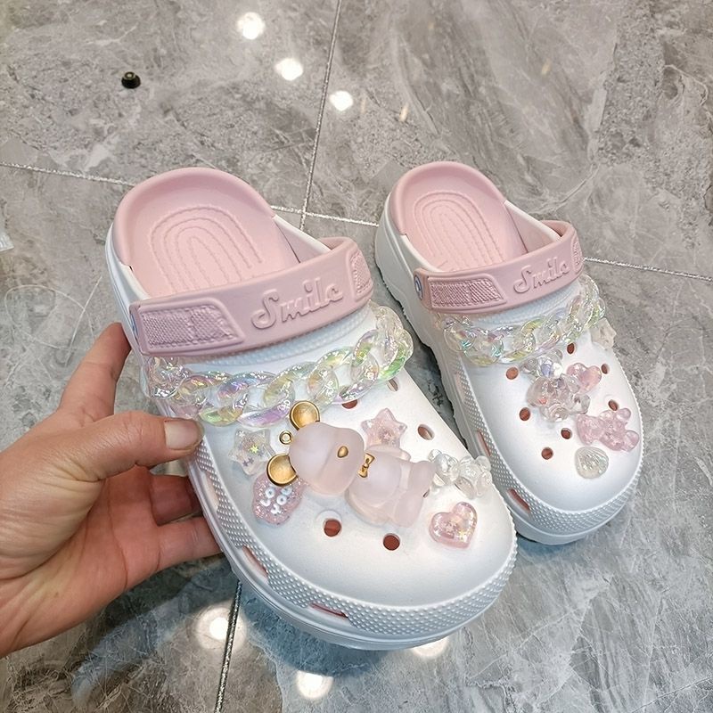 Nhãn Dán Dép sticker dépCharms Giày Crocs Jibitz INS DIY Hình Gấu Dễ Thương Có Khóa Cài Làm Quà Tặng Cho Trẻ Em / Phụ Nữ / Bạn Bè / Tiệc Tùng