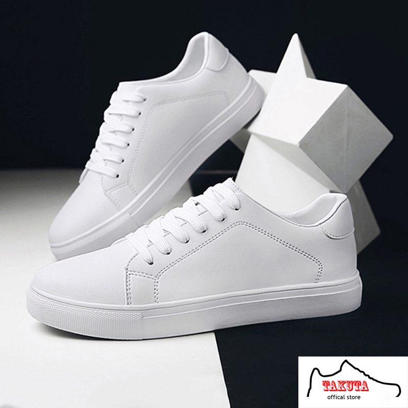 Giày nam thể thao sneaker trắng đẹp cổ cao cho học sinh đi học đi làm cao cấp Mã TT