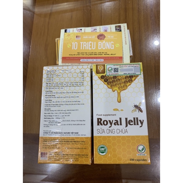 Sữa Ong Chúa ROYAL JELLY (Chính hãng nguyên tem - Date mới)