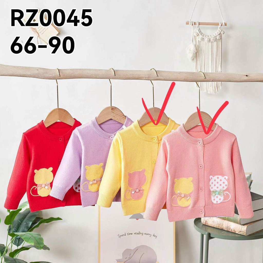 Áo len bé gái 3-15kg