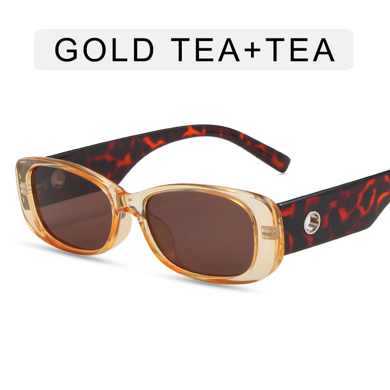 (JIUERBA) Kính Mát Thời Trang Phương Tây Gọng Oval Nhỏ Phong Cách Retro