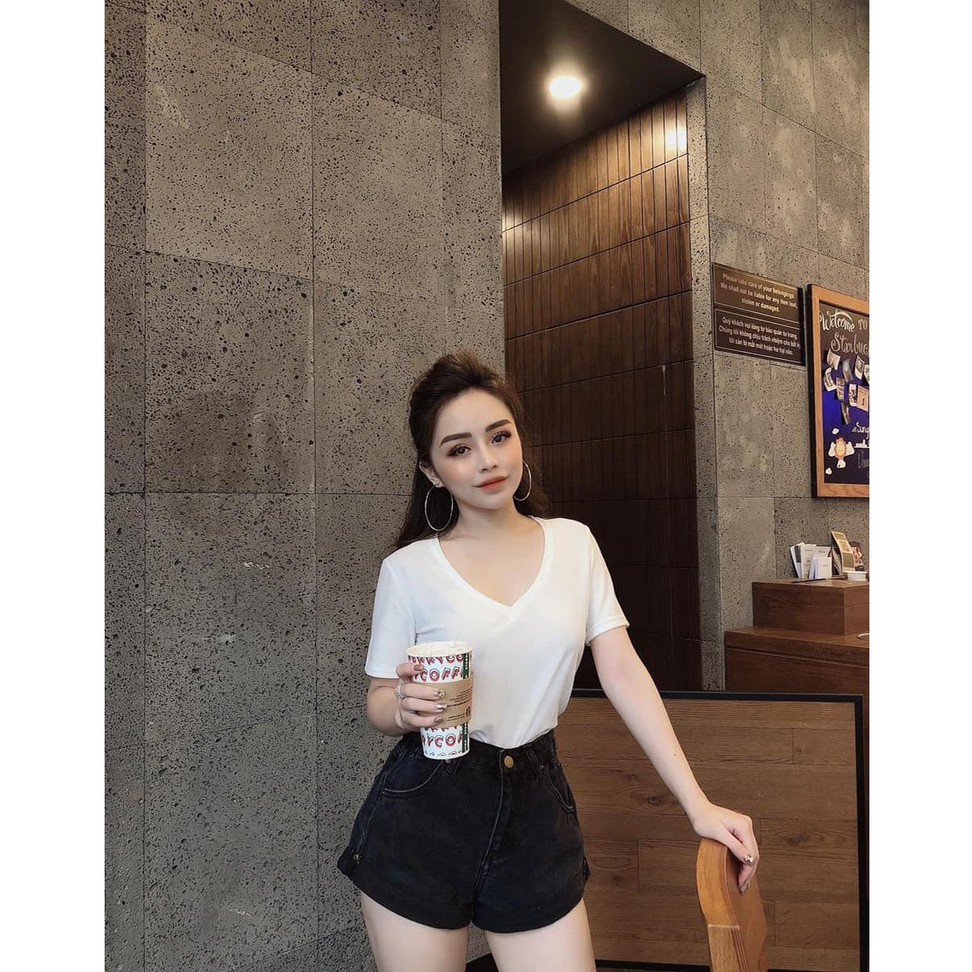 Áo pull cổ tim nữ ❤️ FREESHIP ❤️ Giảm 10K Nhập [DOHU10K] Áo Nữ Áo pull cổ tim nữ xẻ tà viền lưng SIÊU HOT