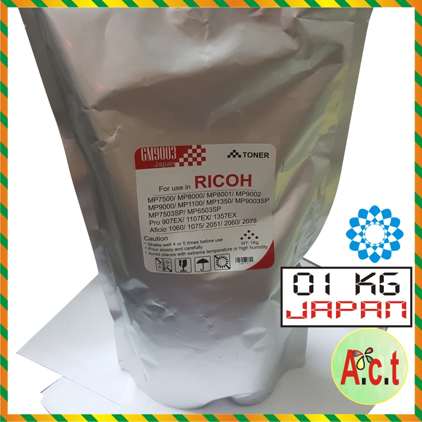 Mực Ricoh Aficio MP 2352, 2852, 3352, 4002, 5002, 6001, 7001, 8001, W2400, GÓI 1 KG.