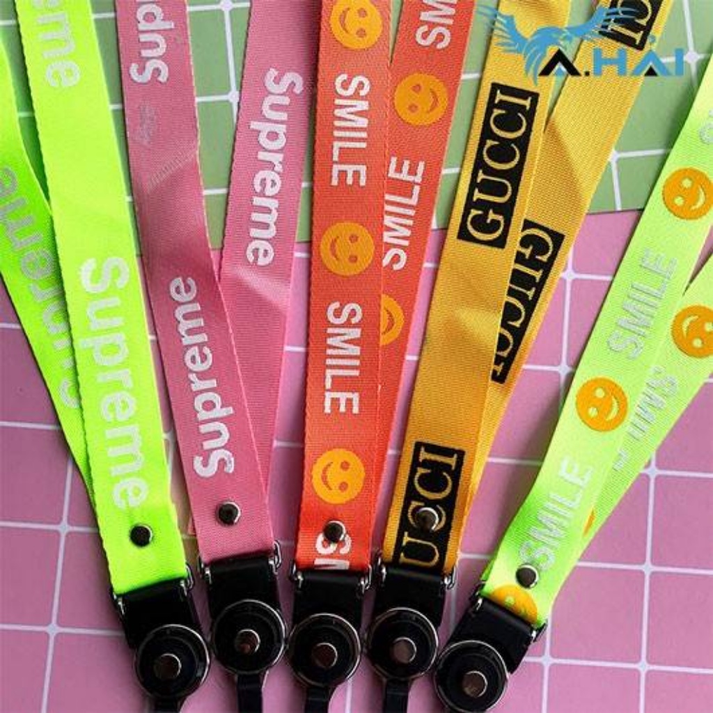 Dây Đeo Điện Thoại - Đeo Thẻ học sinh, thẻ cư dân, thẻ xe, chìa khoá Đa Năng, MÀU NGẪU NHIÊN