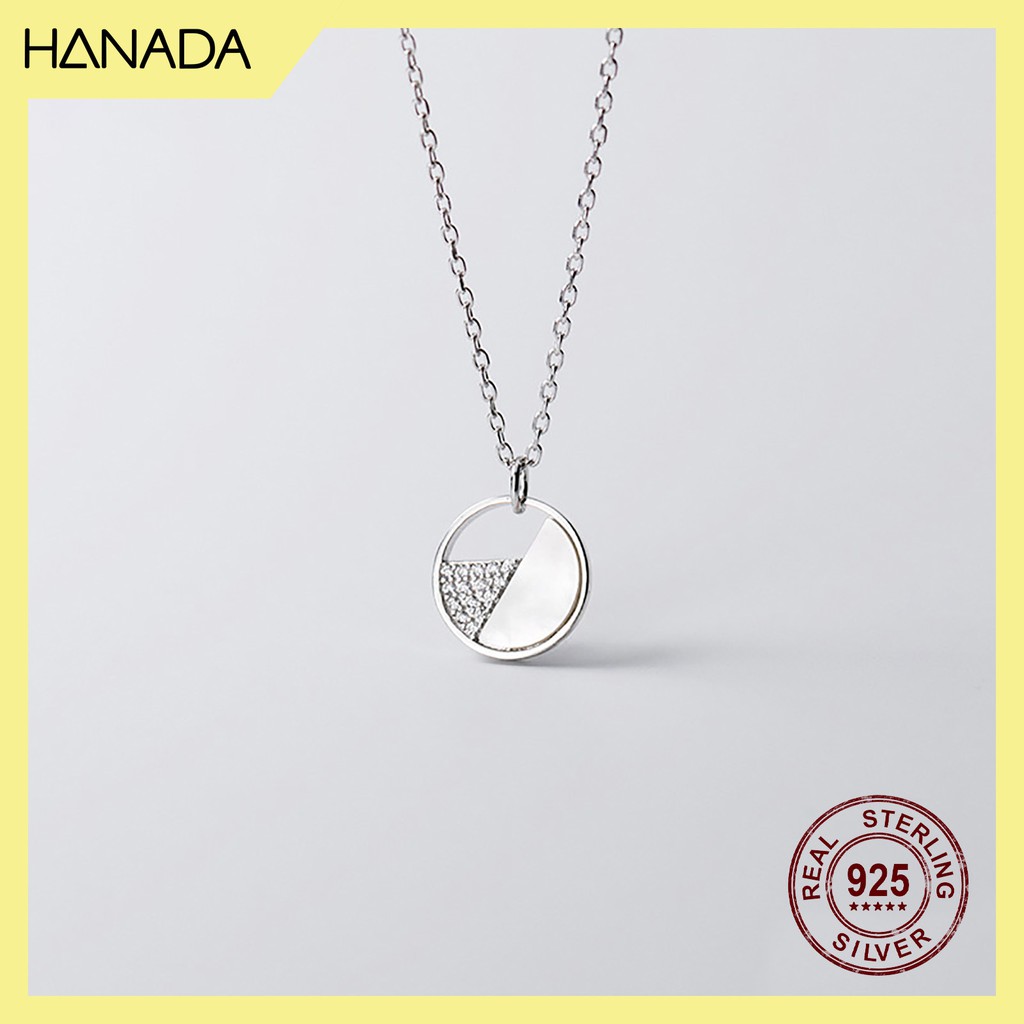 Dây Chuyền Bạc 925 Hanada N1234.N.X.S.380. 0609 Vòng Tròn Đá