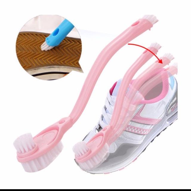 Bàn chải vệ sinh giày - Bàn chải vệ sinh đế giày gồm 3 đầu lớn nhỏ và nhọn