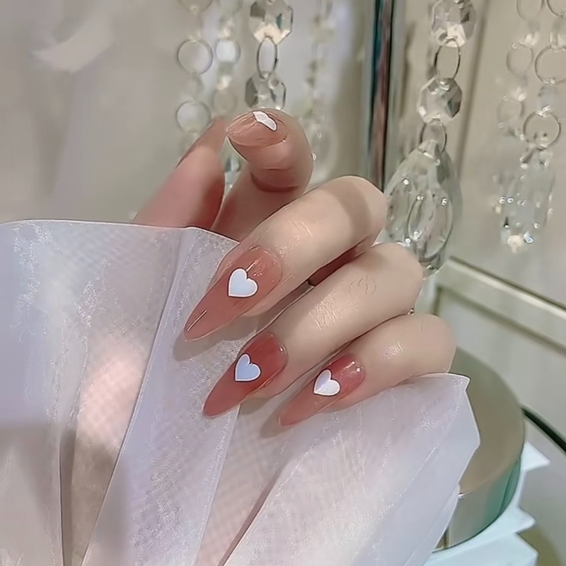 [Hàng mới về] Sticker dán móng tay họa tiết trái tim/ngôi sao kiểu Hàn Quốc trang trí diy dễ thương