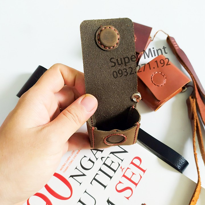 Túi da - ví da đựng tai nghe Airpods