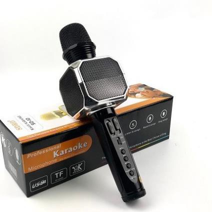 Micro karaoke bluetooth không dây SD-10, mic hát cầm tay hỗ trợ ghi âm thẻ nhớ USB