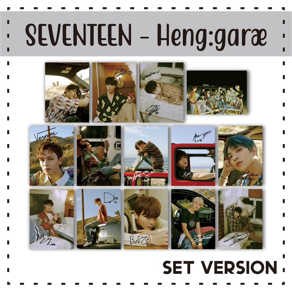 Polaroid Thẻ Hình Nhóm Nhạc Seventeen You Made My Dawn