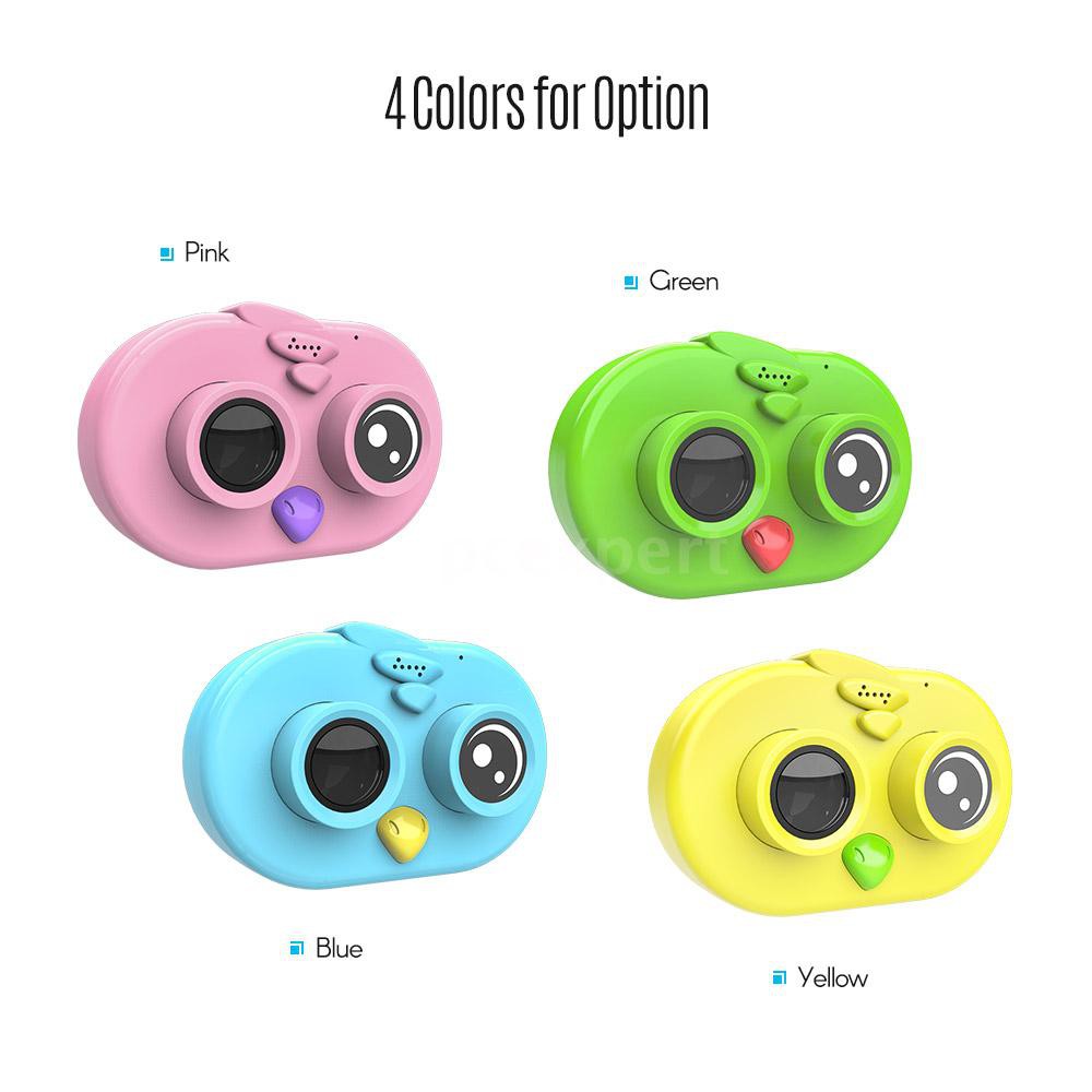 PCER◆ Cute Kids Children Camera 12MP 1080P Full HD Mini Digital Camera 2.0 Inch IPS HD Screen with C