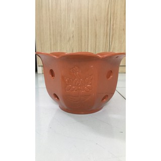 Combo 05 chậu lan giả đất nung Bông Mai 210x125x105