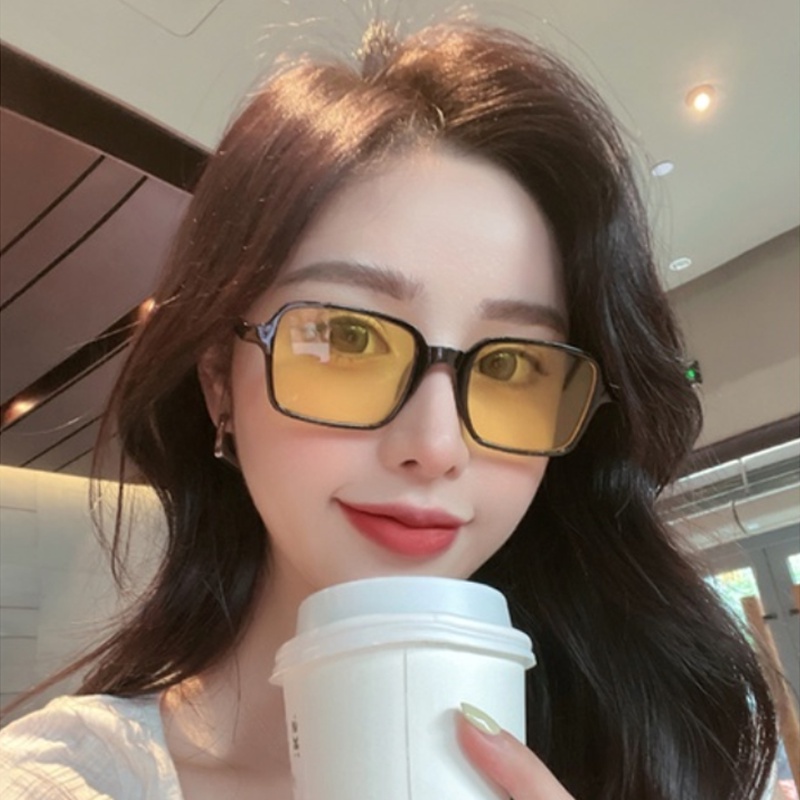 Kính Mát Gọng Vuông Nhỏ Chống Tia UV Thời Trang Cho Nam Nữ