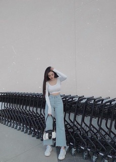 QUẦN BÒ ỐNG RỘNG CẠP CAO
