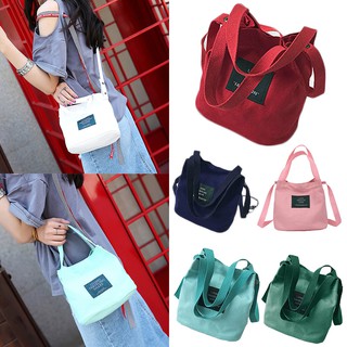 Túi đeo chéo vải bố mini cho nữ