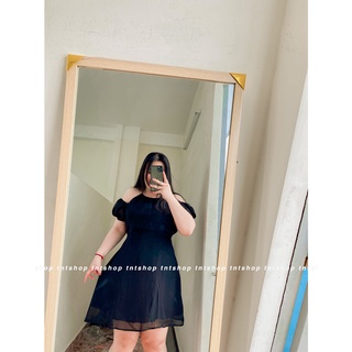 ĐẦM VOAN CỔ YẾM TRỄ VAI [ TNT SHOP BIGSIZE 60KG- 90KG ]