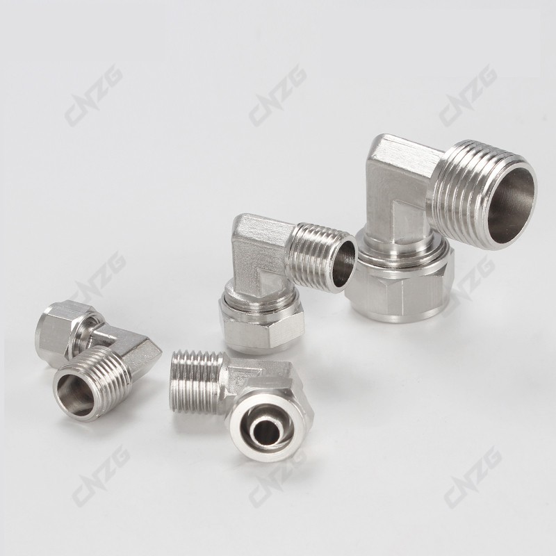 Đầu Nối Khí Nén Bằng Đồng Thau 4mm 6mm 8mm 10mm 12mm BSP 1 / 8 &quot;1 / 4&quot; 3 / 8 &quot;1 / 2&quot; OD