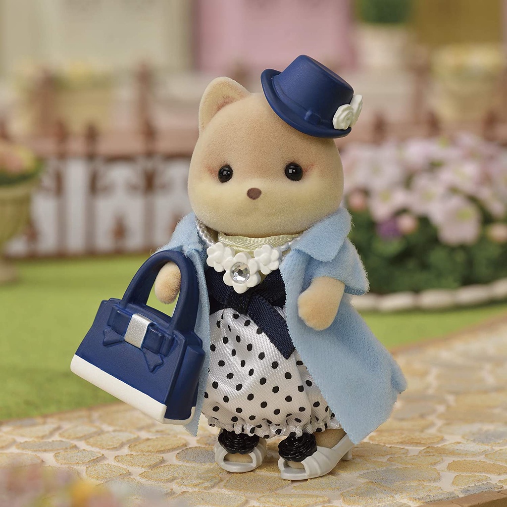 Đồ Chơi Sylvanian Families Thời Trang Thành Thị Của Quý Cô Chó Caramel Town Fashion Outfit Set