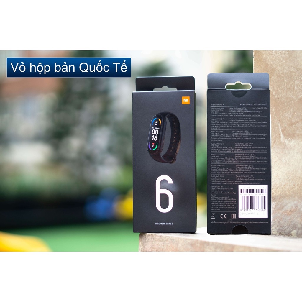 Vòng tay thông minh Miband6 Xiaomi bản Quốc Tế Mi band6 chính hãng Mi Band 6