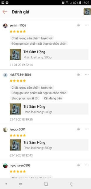 Tri ân_Trà Sam Hồng mua 3 tặng 1 gói 200gr