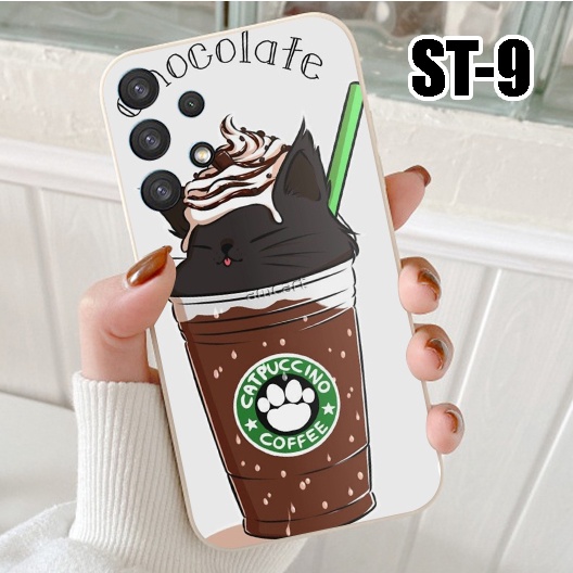 Ốp điện thoại Samsung Galaxy A52 - A32 - A12 5G - A52s 5G - A72 - Ốp lưng Samsung in hình Trà Sữa Mèo siêu cute