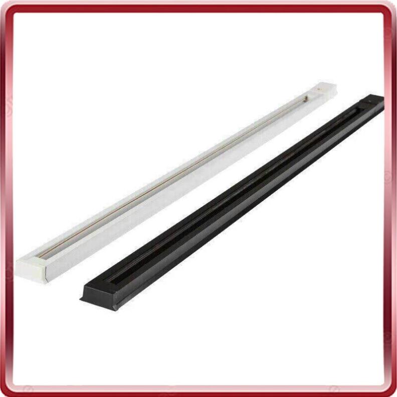 Thanh ray trượt đèn rọi led 1,5 Mét vỏ trắng - vỏ đen dùng để lắp đặt đèn rọi ray hàng dày dặn