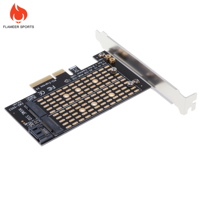 Flameer Sports  M . 2   NVME   to   PCI - E   3 . 0   X4   SSD   Adapter   Converter   M - Key   Extention   Card