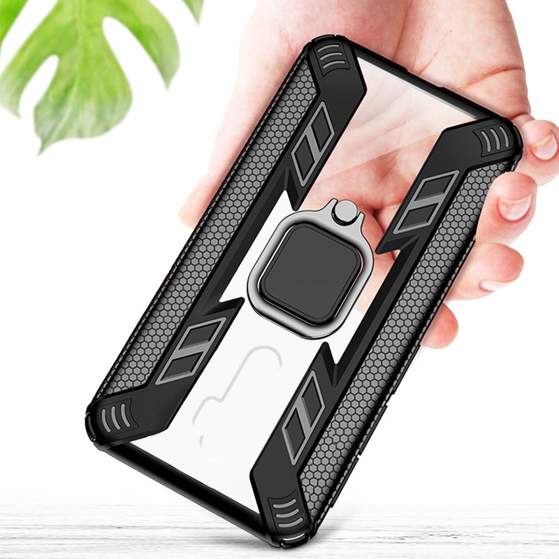 Ốp Điện Thoại Trong Suốt Phối Giá Đỡ Nhẫn Từ Tính Cho OPPO F11 Pro Reno OPPO Find X2 NEO Lite Reno 3 Pro