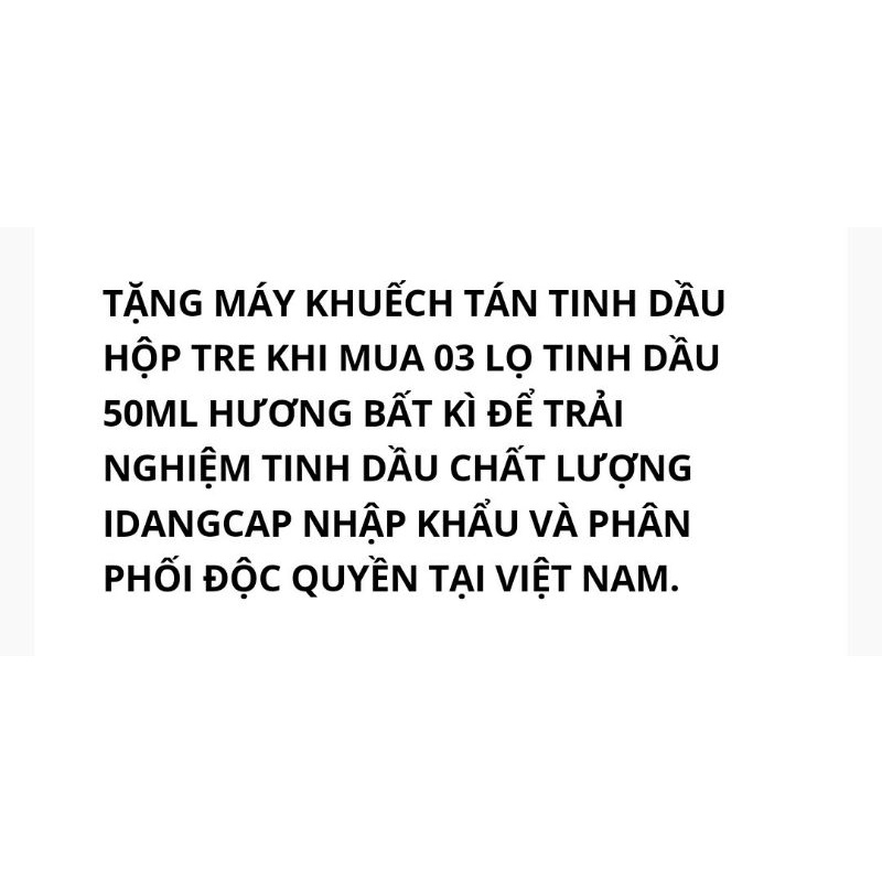 Máy khuếch tán tinh dầu hộp tre IDANGCAP