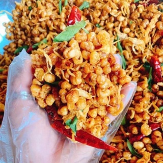 Bắp rang tỏi ớt lắc khô gà lá chanh ăn vặt choén food