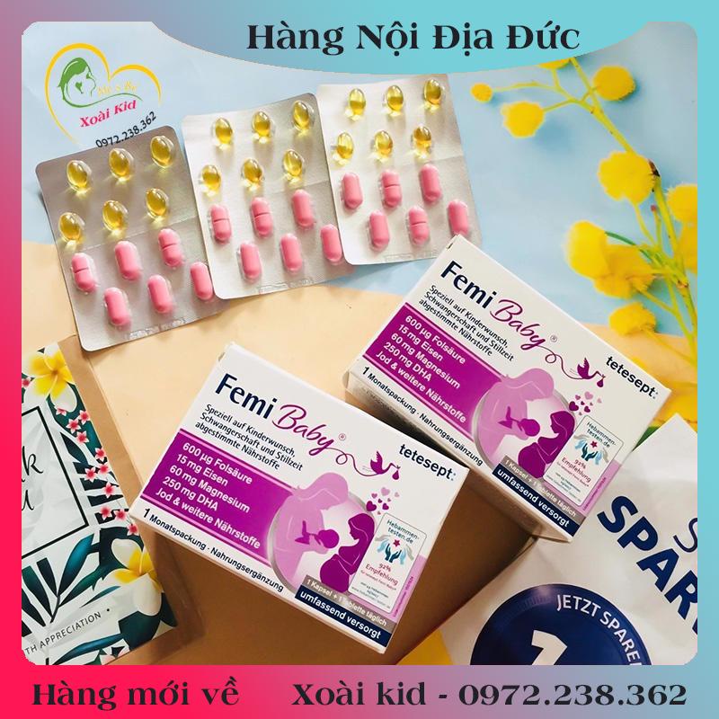 [auth] Vitamin tổng hợp cho mẹ bầu và sau sinh Femibaby của Đức [Hot]