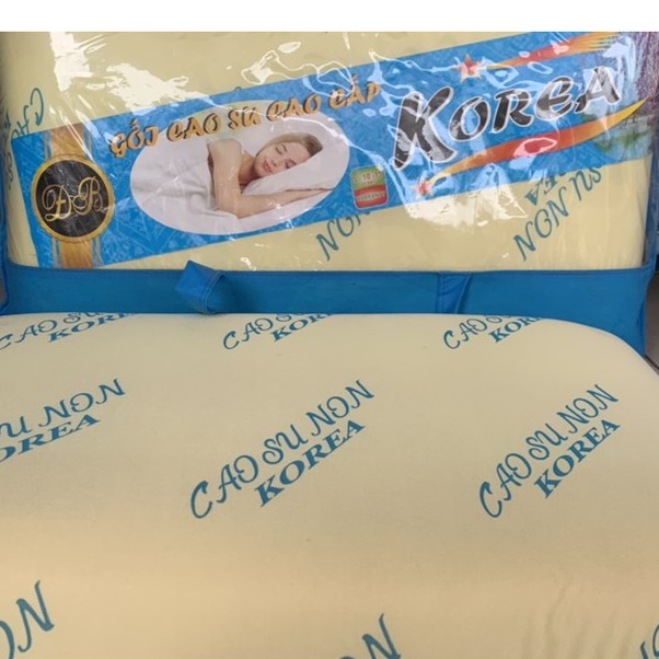 Gối nằm cao su non hàn quốc cao cấp êm ái, thấm mồ hôi