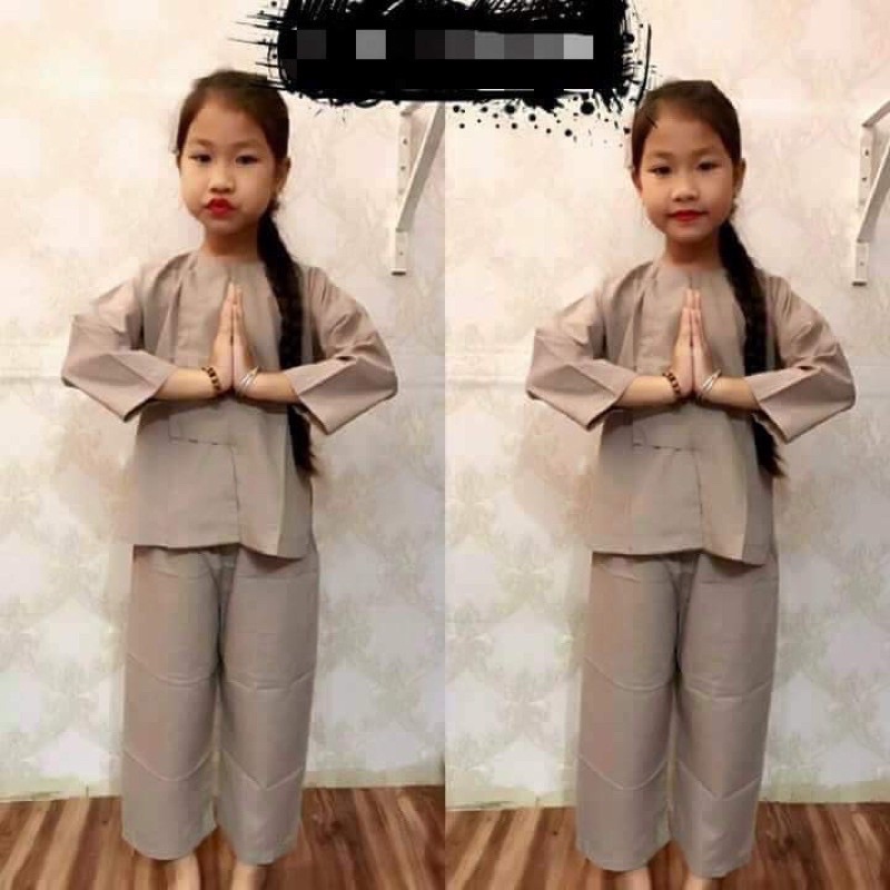 Đồ đi chùa Mẩu vạt hò Bé trai và gái