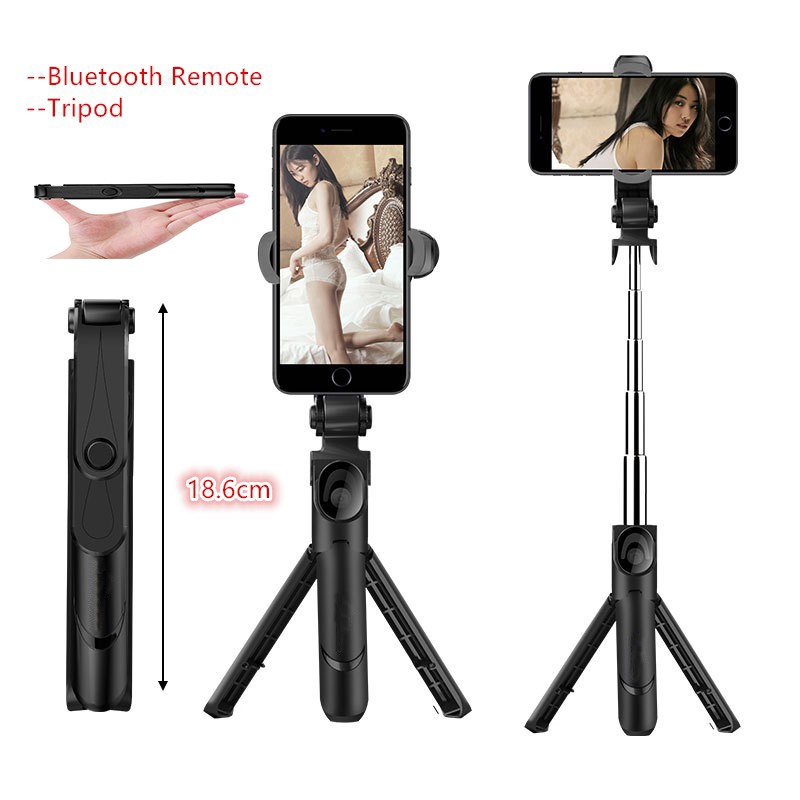 Chân máy tripod/ gậy chụp ảnh selfie Bluetooth nhỏ gọn cho điện thoại IOS Android | BigBuy360 - bigbuy360.vn