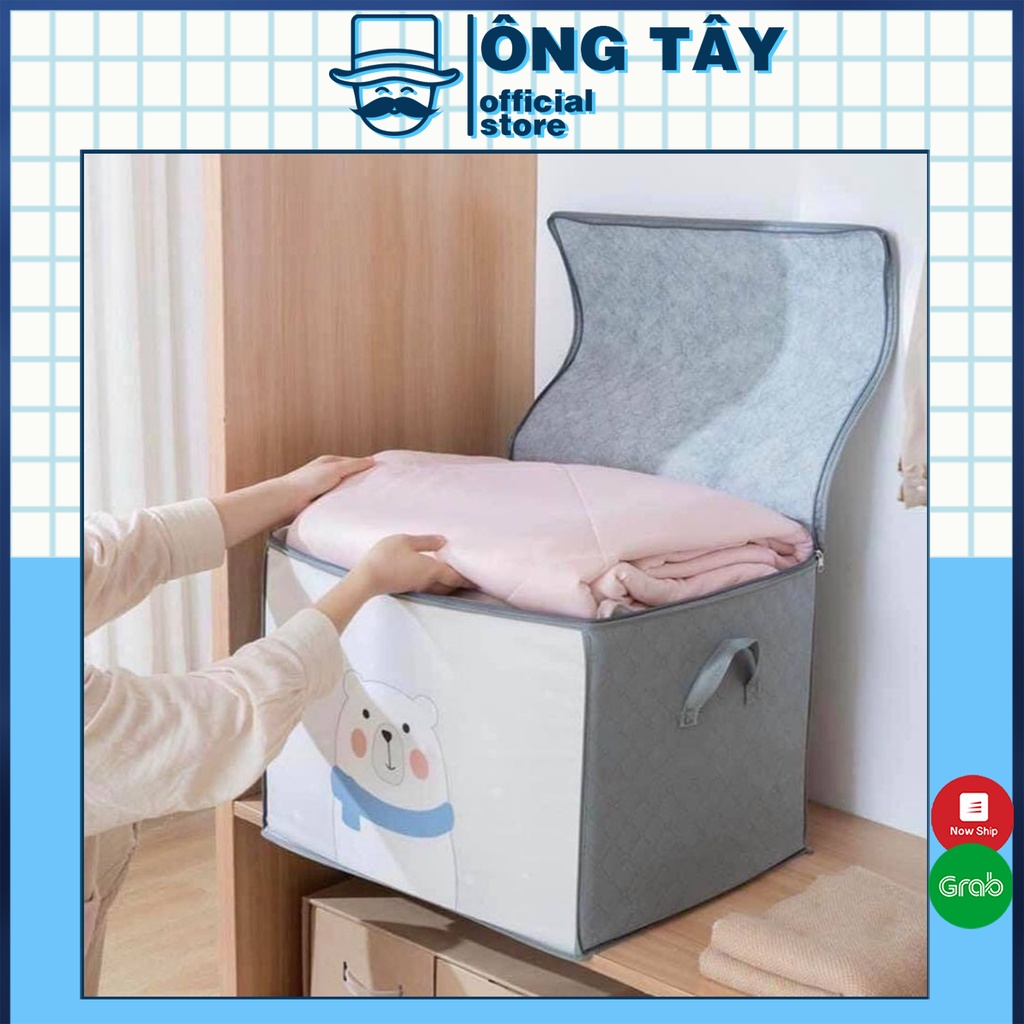 Túi đựng chăn màn quần áo loại mới kute (chất liệu nilon)