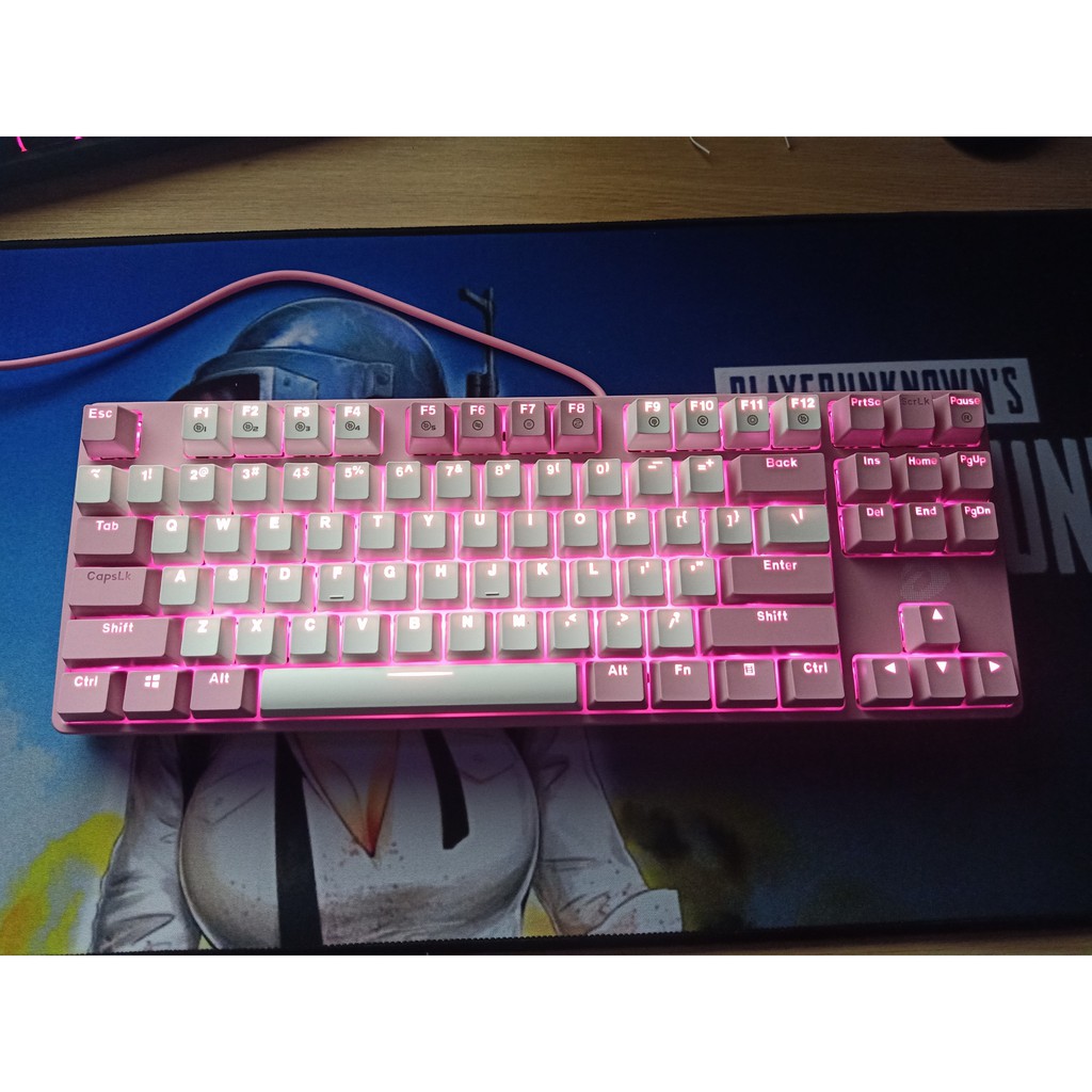 Bàn phím cơ Dareu EK87 Pink