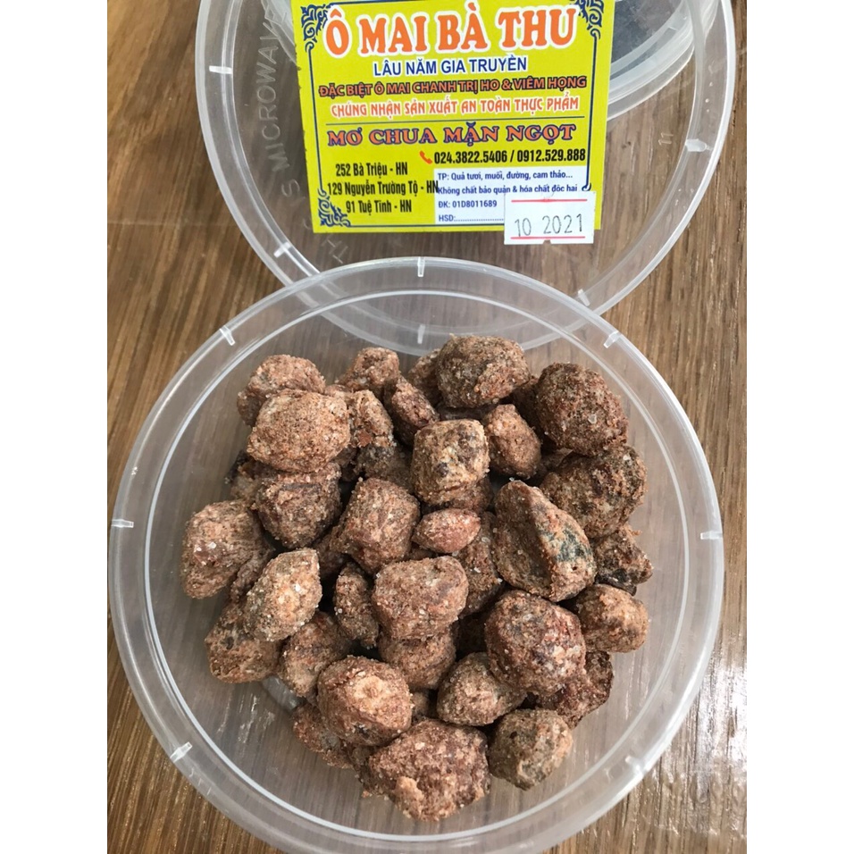 COMBO MÃ 119 GỒM 02 Ômai Đào thái muối ớt+ 02 ô mai mơ gừng chua ngọt + 01 ô mai Mơ chua ngọt, đặc sản số 1 Hà Nội