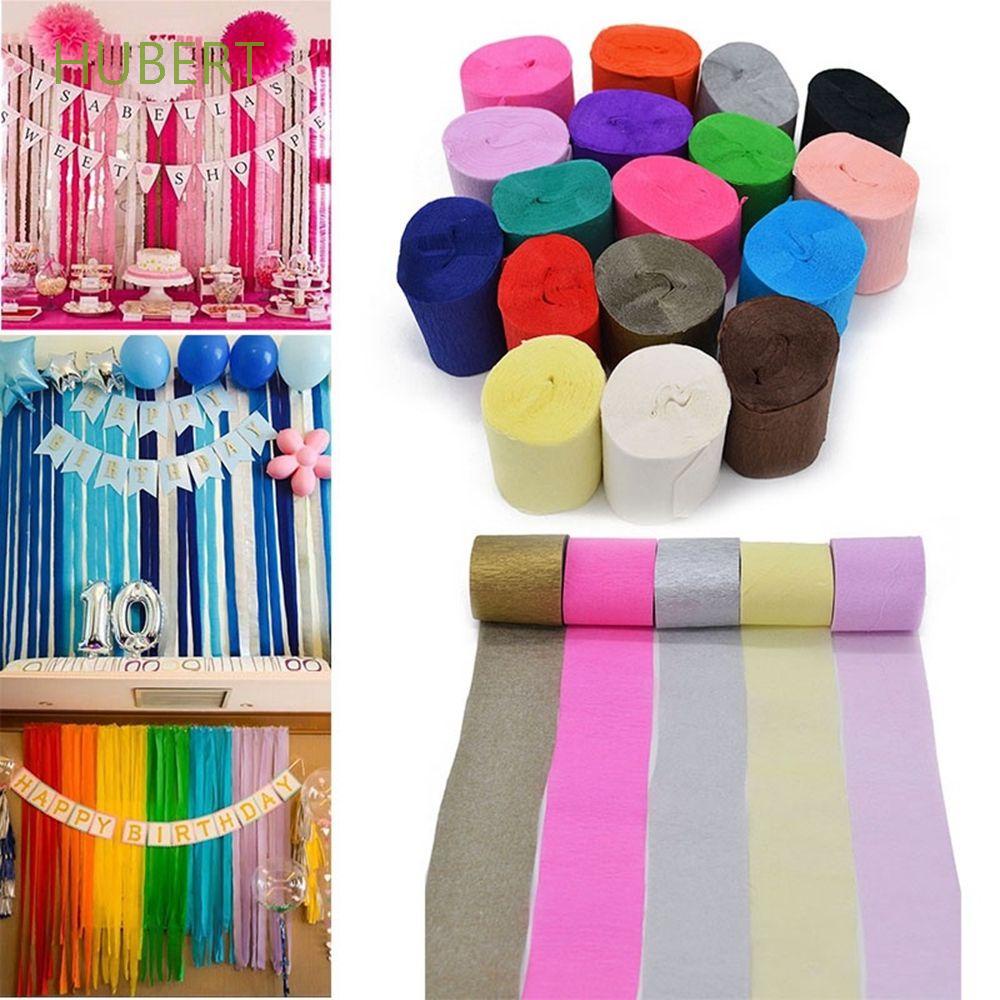 Cuộn giấy nhún nhiều màu sắc dùng trang trí tiệc cưới/sinh nhật DIY