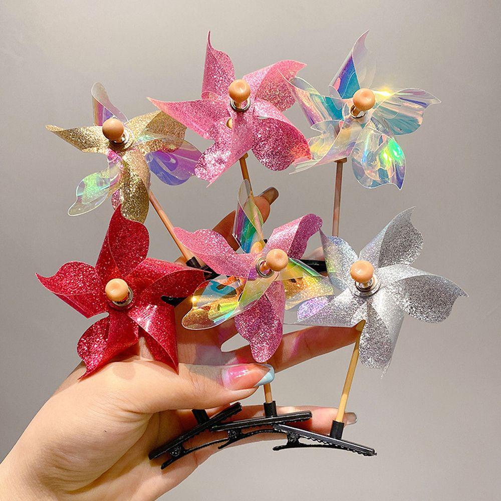 Kẹp Tóc Hình Cối Xay Gió 3D Nhiều Màu Sắc Phong Cách Hàn Quốc Cho Nữ