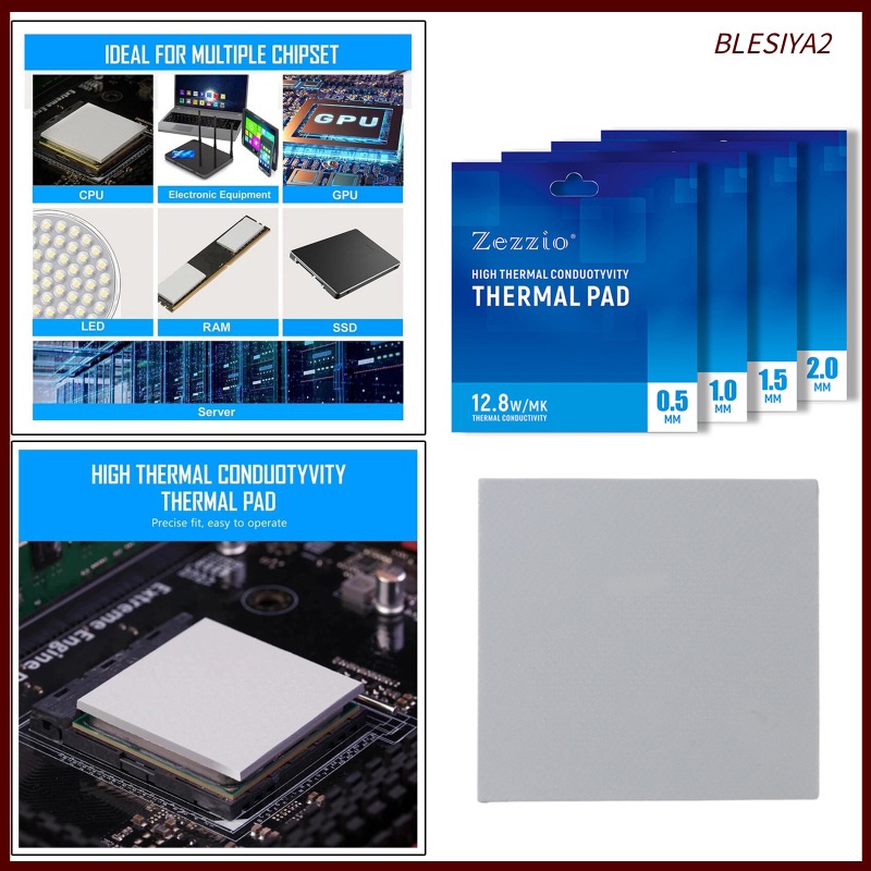 Silicone Thermal Pad 120x120mm Heat Resistance for GPU CPU
