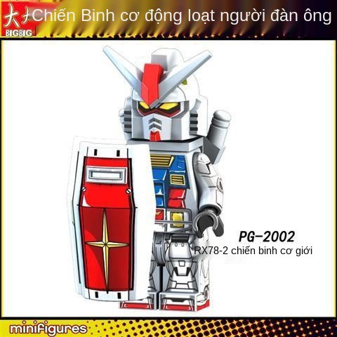 ❦▦Pinco PG8112 Mobile Suit RX79 tương thích với Lego Movie và TV Anime Land Combat Gundam Khối xây dựng lắp ráp Mini