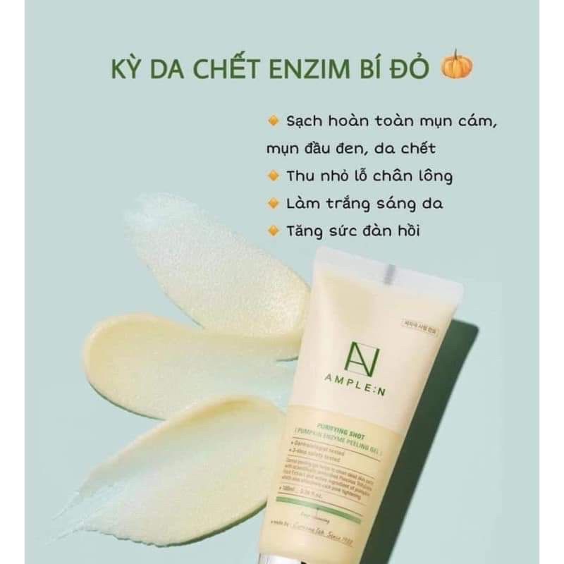 Tẩy da chết BHA bí đỏ AMPLE:N Purifying Shot