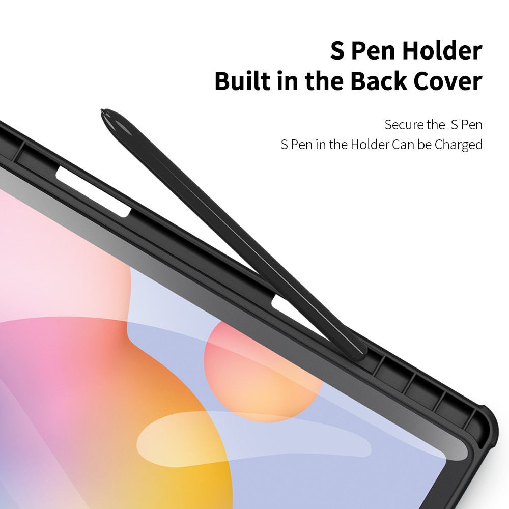 Dllencase Bao da máy tính bảng có ngăn đựng bút cho Samsung Galaxy Tab S6 Lite 10.4 A7 Lite 8.7 S7 11 Plus FE 12.4 A163