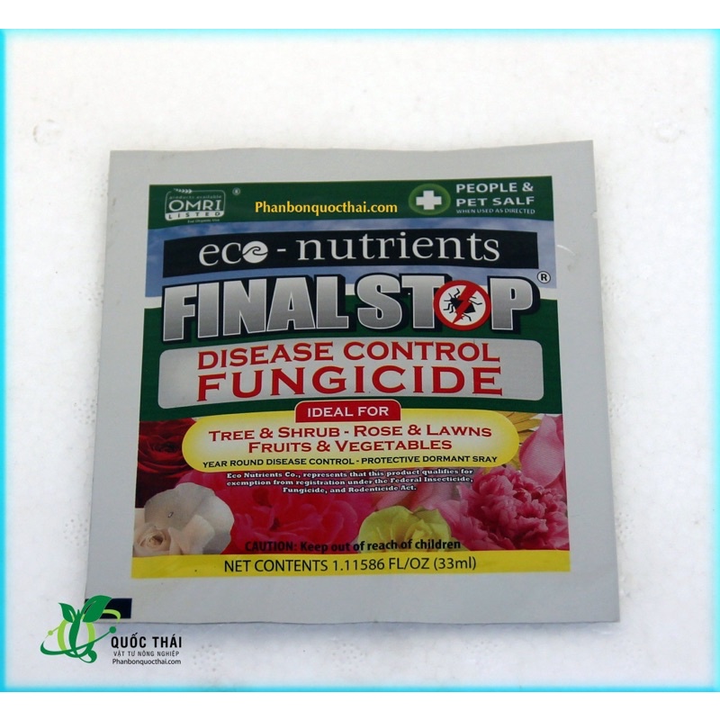 Chế phẩm Sinh Học Diệt các loại Nấm Bệnh Final -Fungicide,gói 33ml,xuất xứ Mỹ 🇺🇸