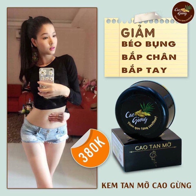 [ Giá rẻ] (Chính Hãng) Gel Massage Tan Mỡ Bụng Cao Gừng