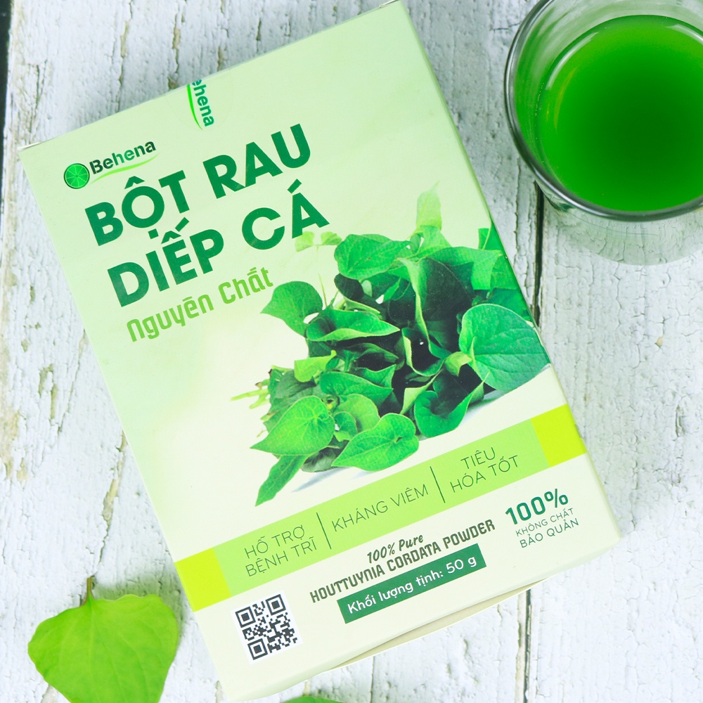 Bột rau diếp cá Behena hộp 50g Sấy lạnh