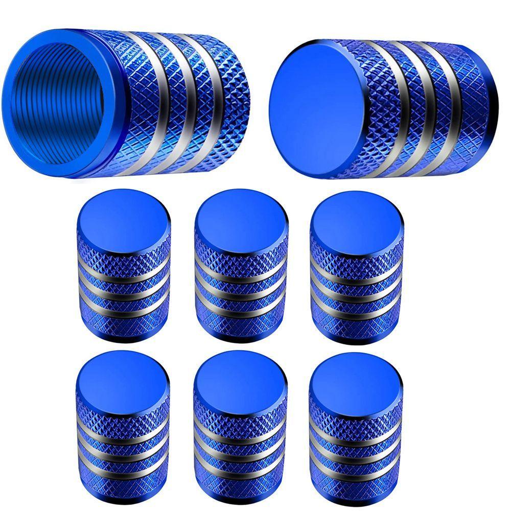 Bộ 8 Nắp Van Bánh Xe Hơi Bằng Hợp Kim Nhôm Chống Bụi Nhiều Màu Sắc