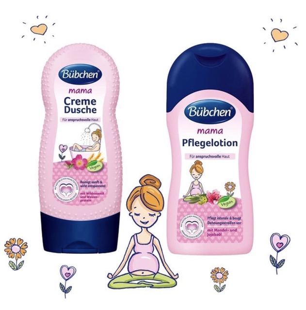 💕Lotion chống rạn Bübchen mama Đức