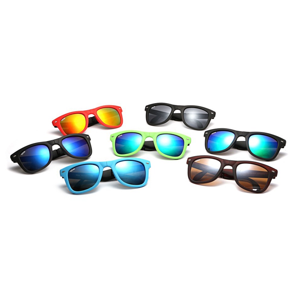 Kính Mát Qipin Chống Tia UV400 Dạng Gập Đơn Giản Thời Trang Cho Nam Và Nữ