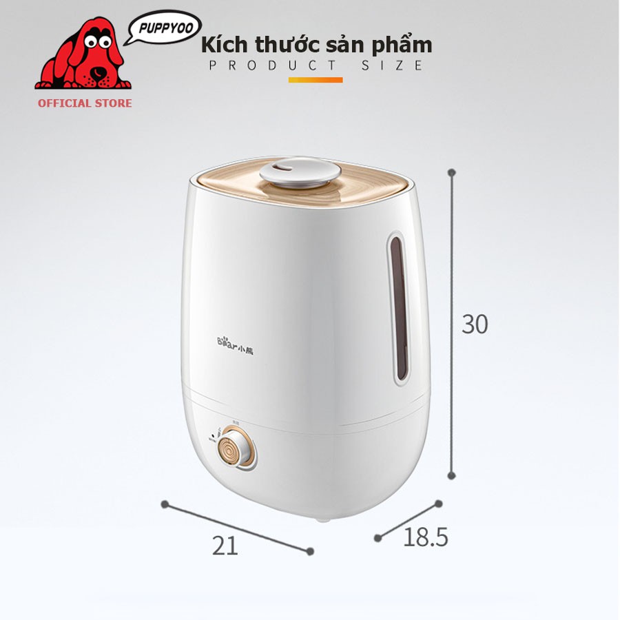 Máy phun sương tạo ẩm Bear dung tích 5L màng lọc Ion Ag+ cấp ẩm dưỡng da tối ưu an toàn với trẻ em